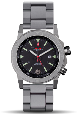 H-61 Grey-Lumi Dial-Stainless Steell Band